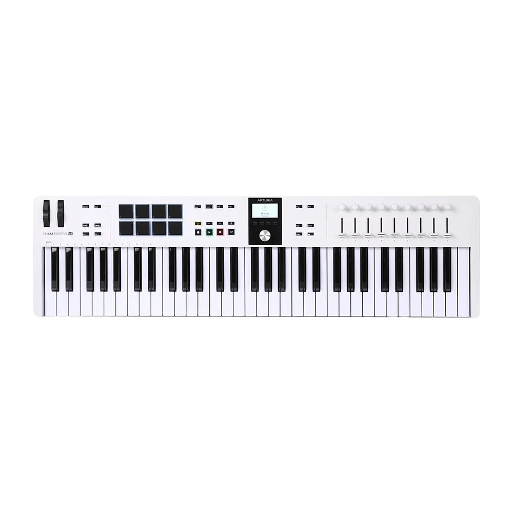 میدی کنترلر آرتوریا کی لب اسنشیال ۶۱ ام کی ۳ سفید KeyLab Essential 61 MK3 White