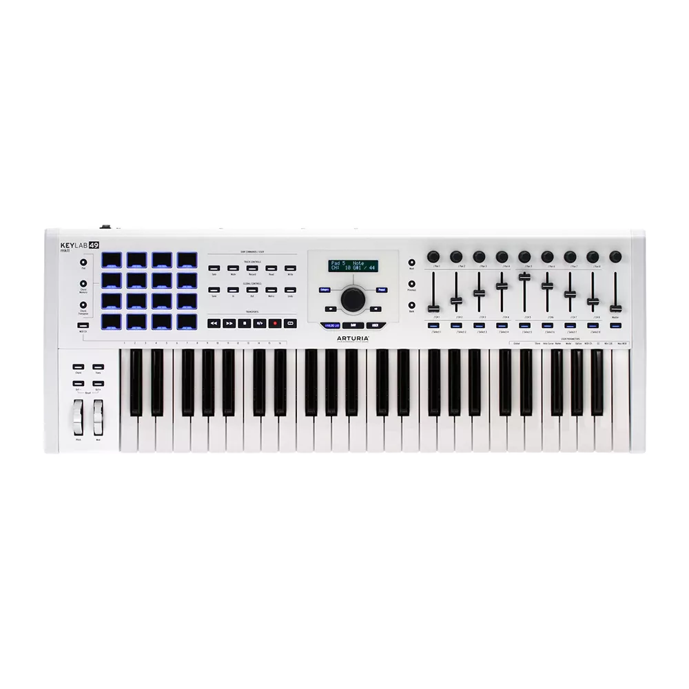 میدی کنترلر آرتوریا کی لب ۴۹ ام کی ۲ سفید KeyLab 49 MkII White