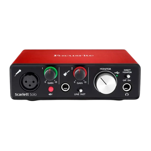 کارت صدا فوکسرایت اسکارلت سولو نسل 2 Scarlett Solo 2th Gen(Used) دست‌دوم