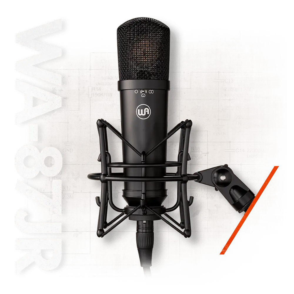 میکروفون وارم آدیو ۸۷ جی آر مشکی WA-87jr Black